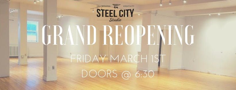 Steel City Studio Grand Reopening Hamilton