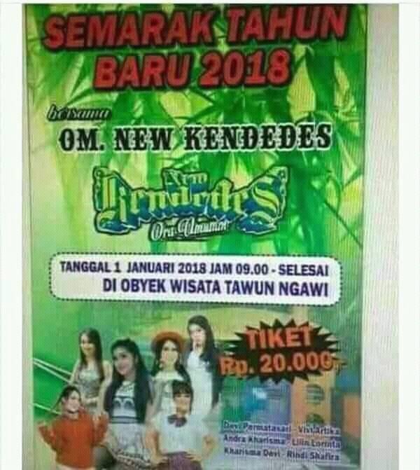 New Kendedes At Taman Wisata Tawun Ngawi Kabupaten Ngawi