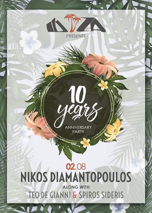 Nikos Diamantopoulos 10 Years Anniversary At Ibiza Beach Bar