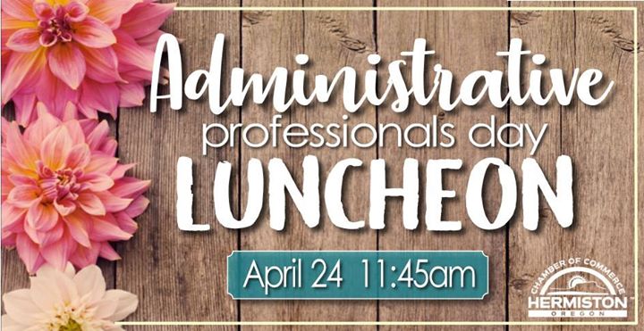 administrative professionals day luncheon at hermiston community administrative professionals day invitation