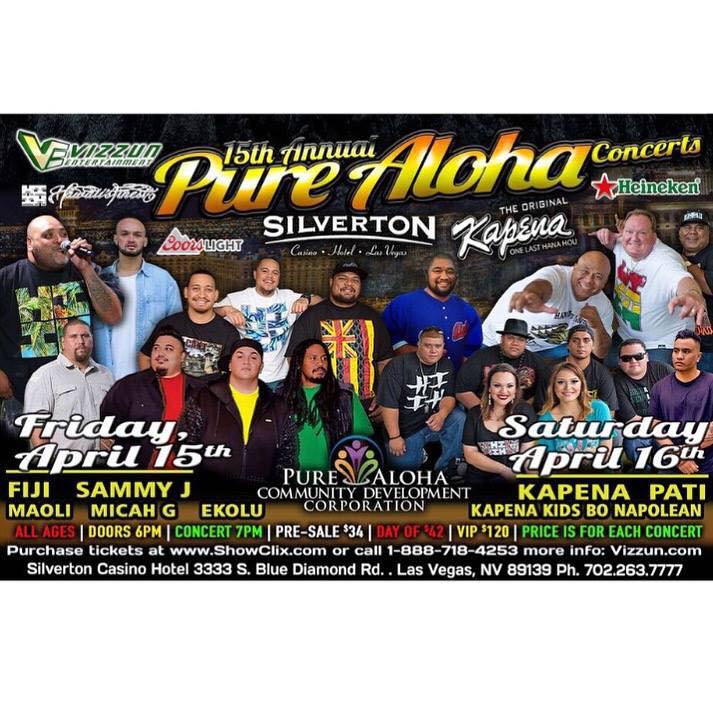 The Pure Aloha Festival & Concert at Silverton Casino, Las Vegas