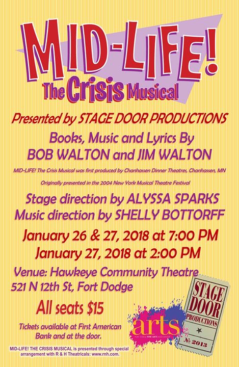 Stage Door Productions Presents Midlife The Crisis Musical At