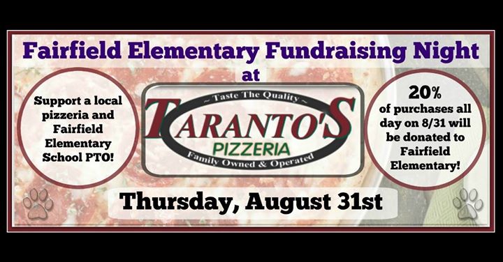 Fairfield Elementary Fundraiser At Tarantos Pizza Barn Pickerington