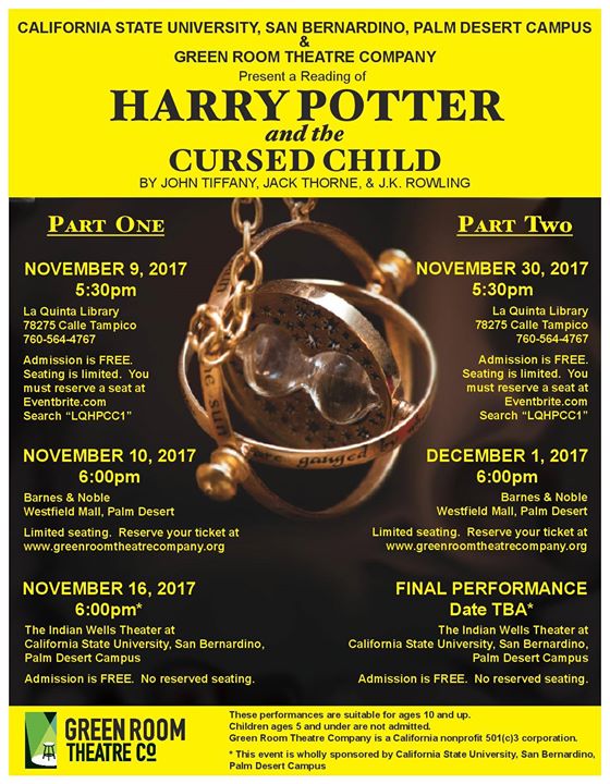 Harry Potter The Cursed Child Reading Part Two At Barnes