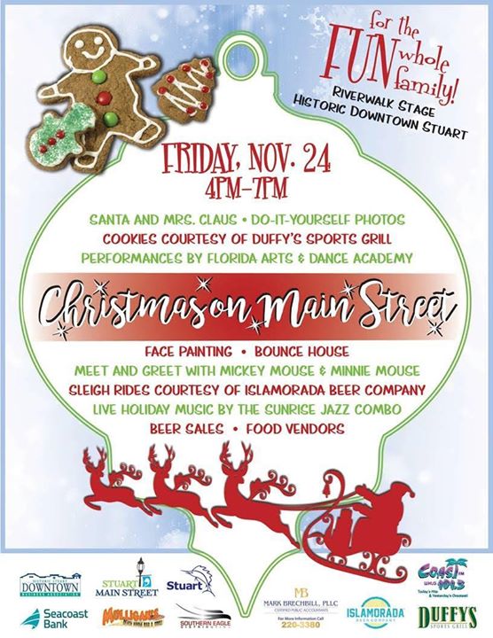 Christmas On Main Street At Downtown Stuart Florida Stuart