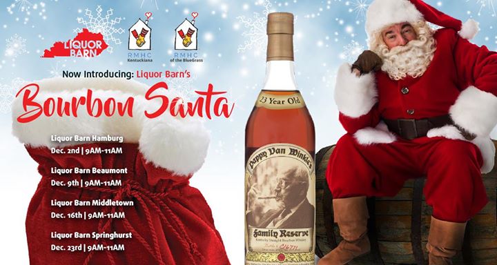 Bourbon Santa Stop 2 At Liquor Barn Beaumont 921 Beaumont Centre