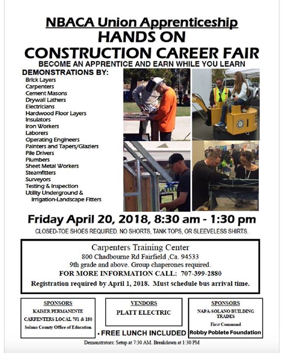 Nbaca Union Apprenticeship Hands On Career Fair At 800 Chadbourne