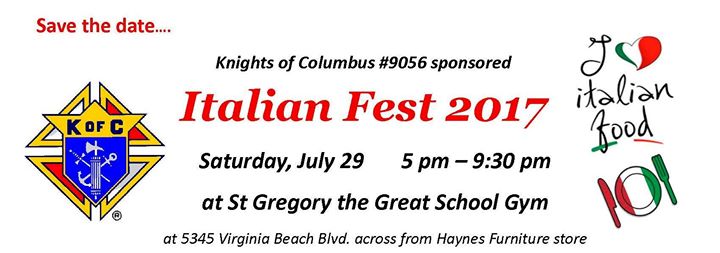 Italian Fest 2017 At Saint Gregory The Great Catholic Church