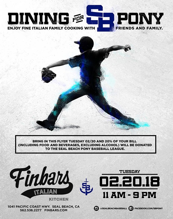 Dining For Seal Beach Pony At Finbars Italian Kitchen Seal Beach