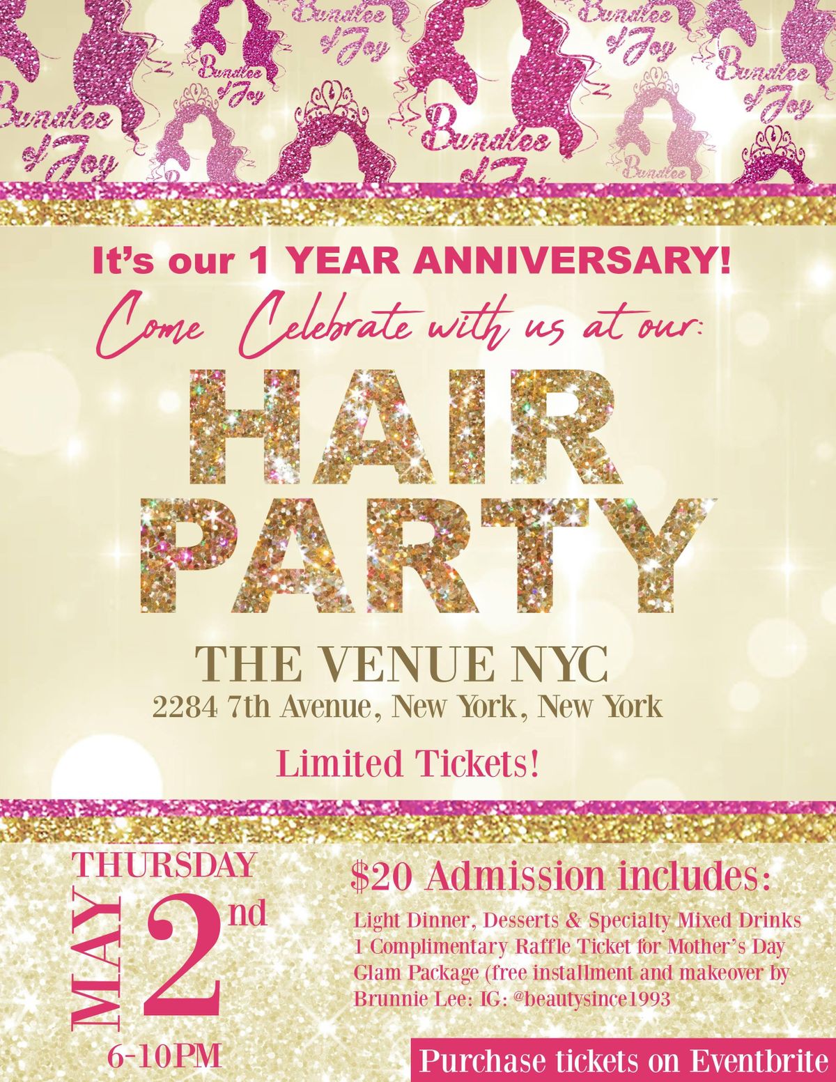Bundles Of Joy 1st Year Anniversary Hair Party At 2284 Adam