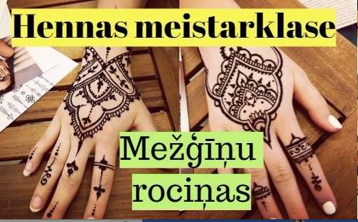 Hennas meistarklase: Mežģīņu rociņas