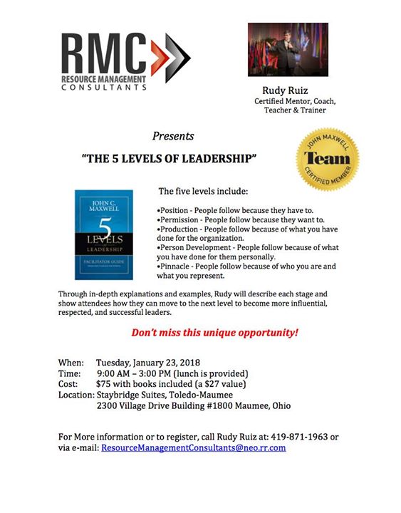 the 5 levels of leadership by john maxwell at staybridge suites john maxwell 5 levels of leadership