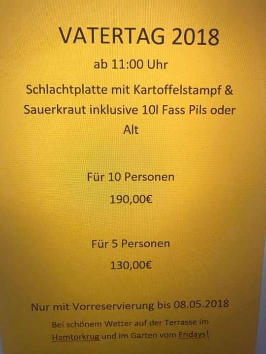 Vatertag 2018 At Hamtorkrug Neuss Neuss