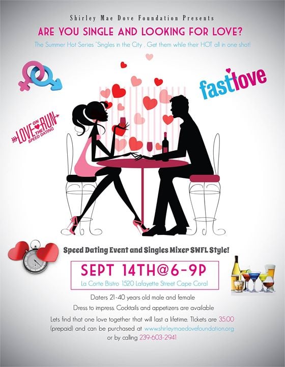 Speed Dating Event & Singles Mixer SWFL Style At La Corte