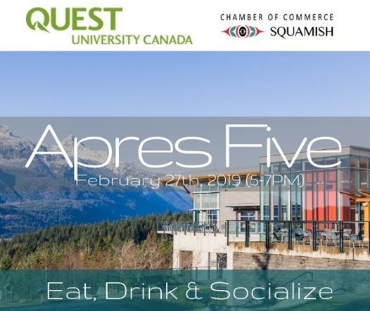chamber apres five with quest university canada squamish quest university canada