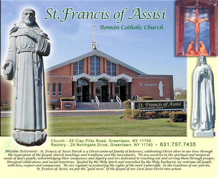 St. Francis of Assisi Catholic Church at 29 Clay Pitts Rd, Greenlawn