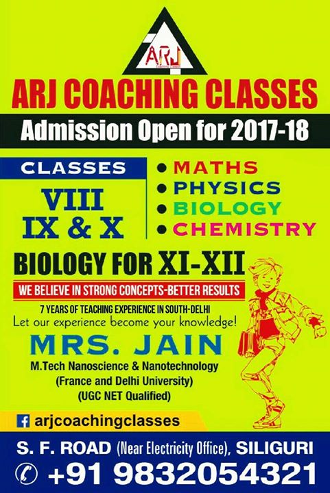 Batches Starting Today Class Viii And Ix At Arj Coaching Classes