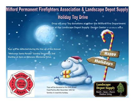 Holiday Toy Drive Welcome Santa Parade At Landscape Depot Framingham Holiday Toy Drive Welcome Santa Parade