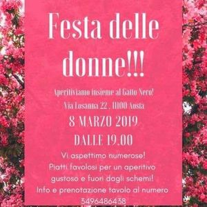 Festa Delle Donne Al Gatto Nero Cafe At Gatto Nero Cafè Aosta