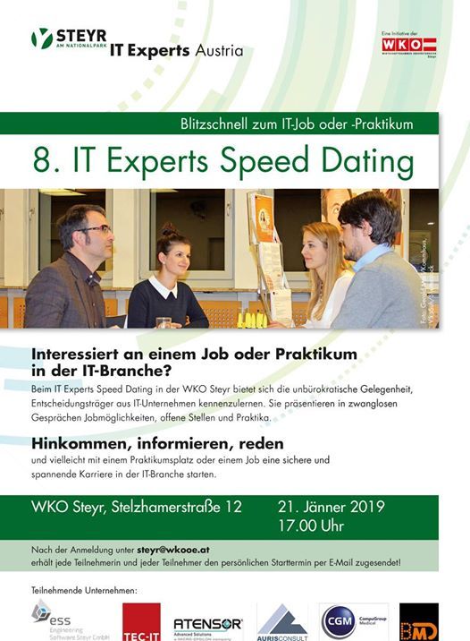 Auch die IT Experts waren mit interes santen Angeboten am Start. DI Franz. Parzer, ITExperte der HTL Steyr, ent fhrte die jungen Besucherinnen und. Besucher KinderUni Steyr Jnner 2017: Auf zum 6. IT Speed Dating
