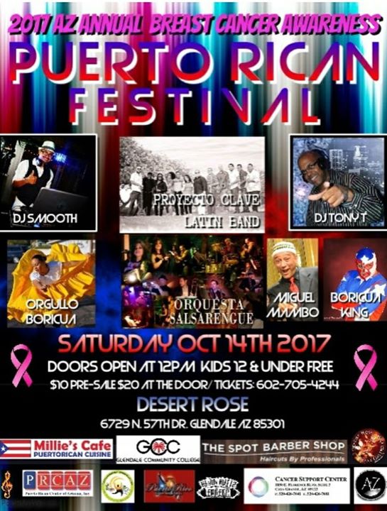 The Arizona Annual Breast Cancer Awareness Puerto Rican Festival