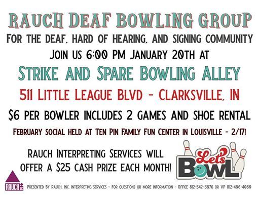 Deaf Bowling Group At Clarksville Strike Spare Indiana