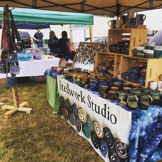 Stellwork Studio at the Mackinaw City Arts & Crafts  acquit yourself  