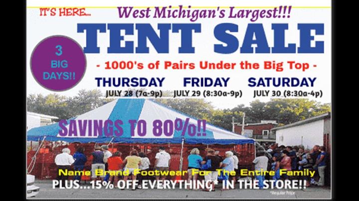 mieras shoes tent sale 2016