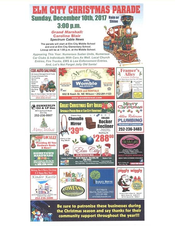 2017 Elm City Christmas Parade at Town of Elm City, North Carolina, Elm