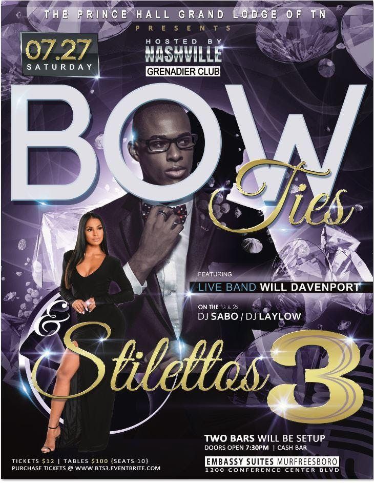BOWTIES & STILETTOS PARTY III 2019, Embassy Suites by Hilton