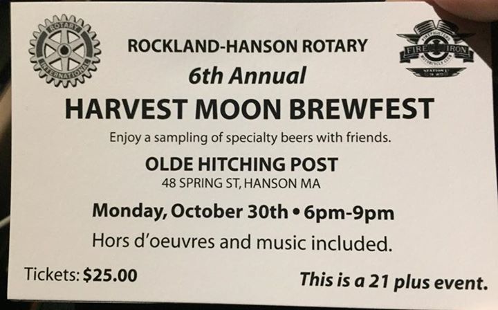 Harvest Moon Brew Fest At Old Hitching Post Hanson Ma