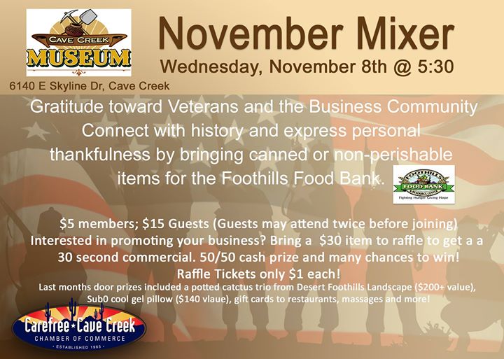 November Chamber Mixer At Cave Creek Museum Cave Creek