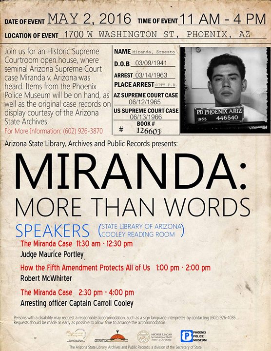 Miranda vs arizona essay