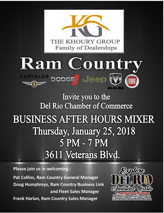 Ram Country Del Rio >> Monthly Mixer Ram Country At 3611 Veterans Blvd Del Rio Ram Country Del Rio >> Monthly Mixer Ram Country At 3611 Veterans Blvd Del Rio