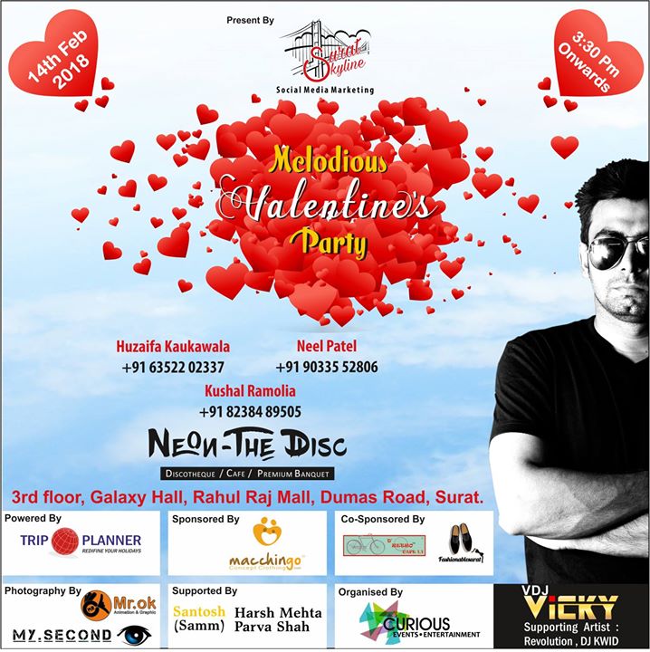 Melodious Valentine Party At Surat Skyline Surat