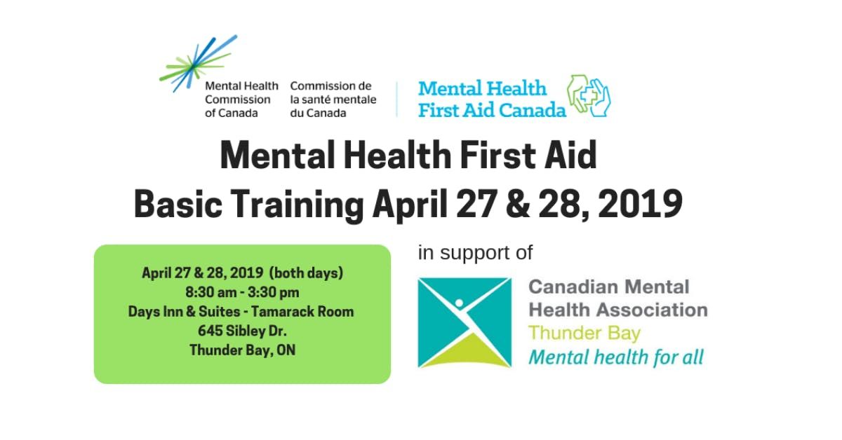 Mental Health First Aid Training Thunder Bay At Days Inn - 