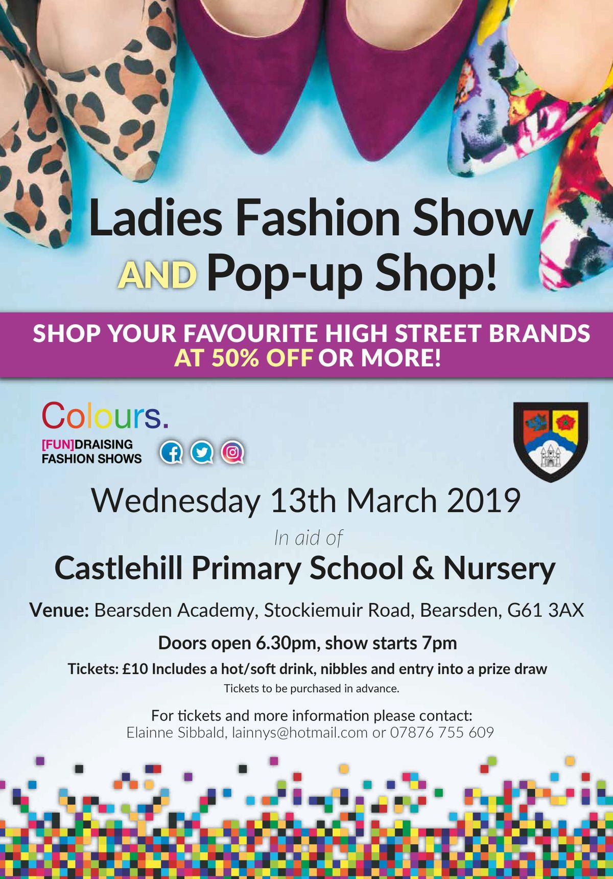 Castlehill Primary School Fundraising Fashion Show Local Trader