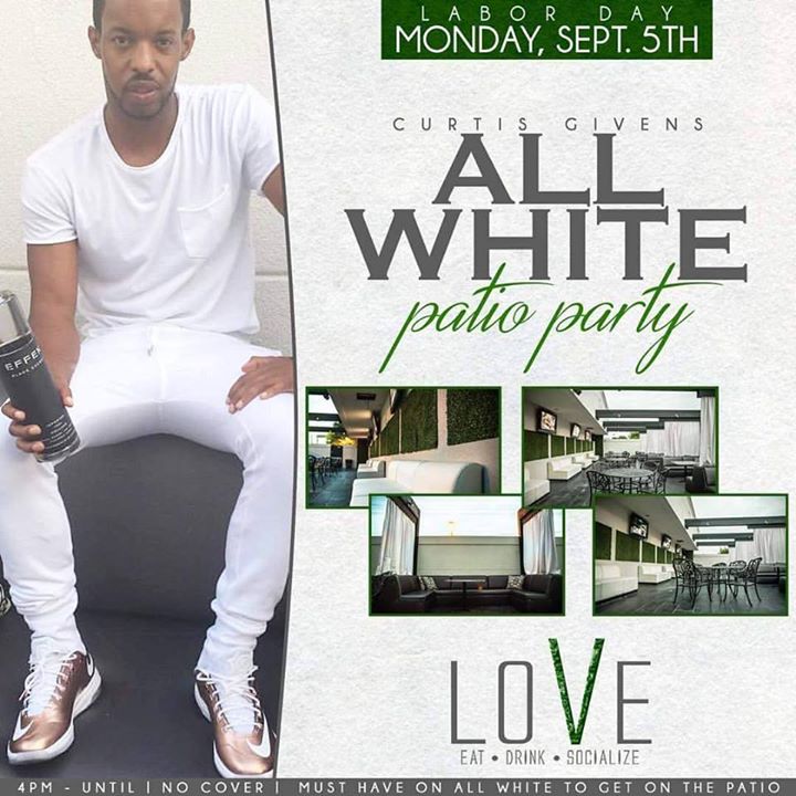 Curtis Givens All White Patio Party at In L O V E Memphis, Memphis