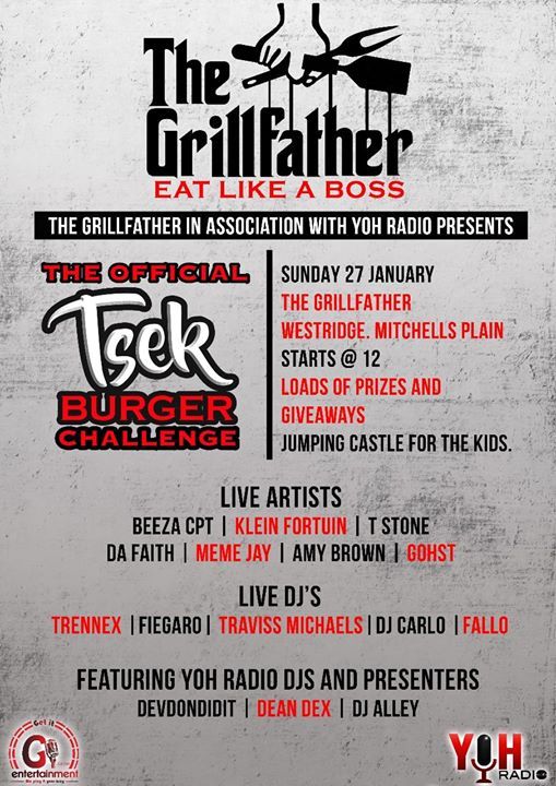 Tsek Burger Challenge at The Grillfather 15a, Westridge
