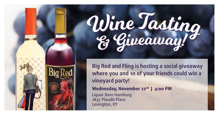 Big Red And Fling Wine Tasting And Giveaway Hamburg At Liquor