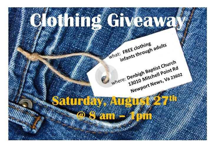 Clothing Giveaway at Denbigh Baptist Church, Newport News