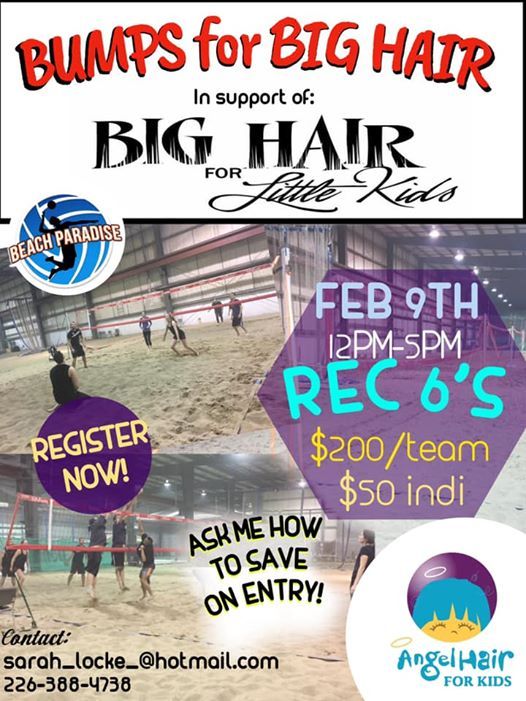 Bumps For Big Hair Fundraiser Tourney At Beach Paradise101 Wayne