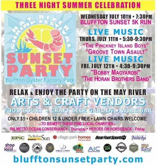 Chamber Night at May River Shrimp Festival Sunset Party, Bluffton