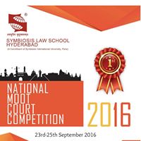 1st Symbiosis Law School,Hyderabad National Moot Court Competition-2016