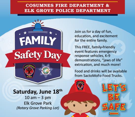 Family Safety Day At Elk Grove Regional Park Elk Grove
