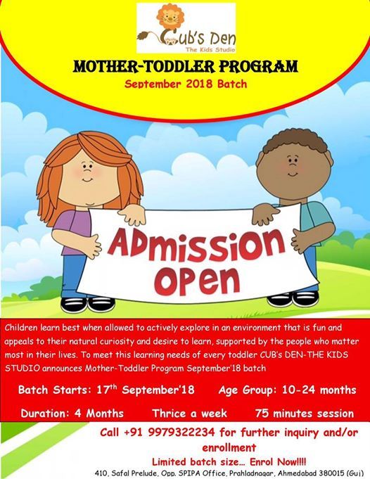 Mother Toddler program by Cub's Den-The Kids Studio