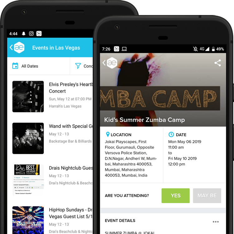 Discover Events On The GO