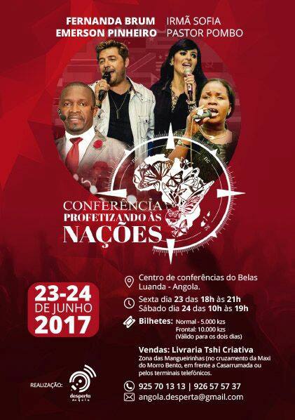 Resultado de imagem para conferência profetizando as nações em angola
