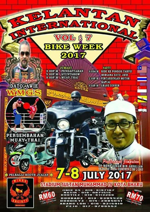 Hasil carian imej untuk Kelantan International Bike Week 2017