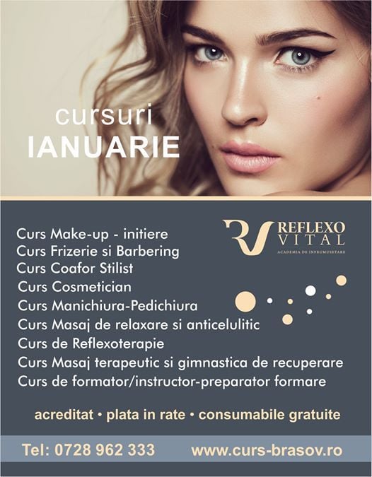 Cursuri Calificare Brasov Coafor Machiaj Cosmetica Masaj At